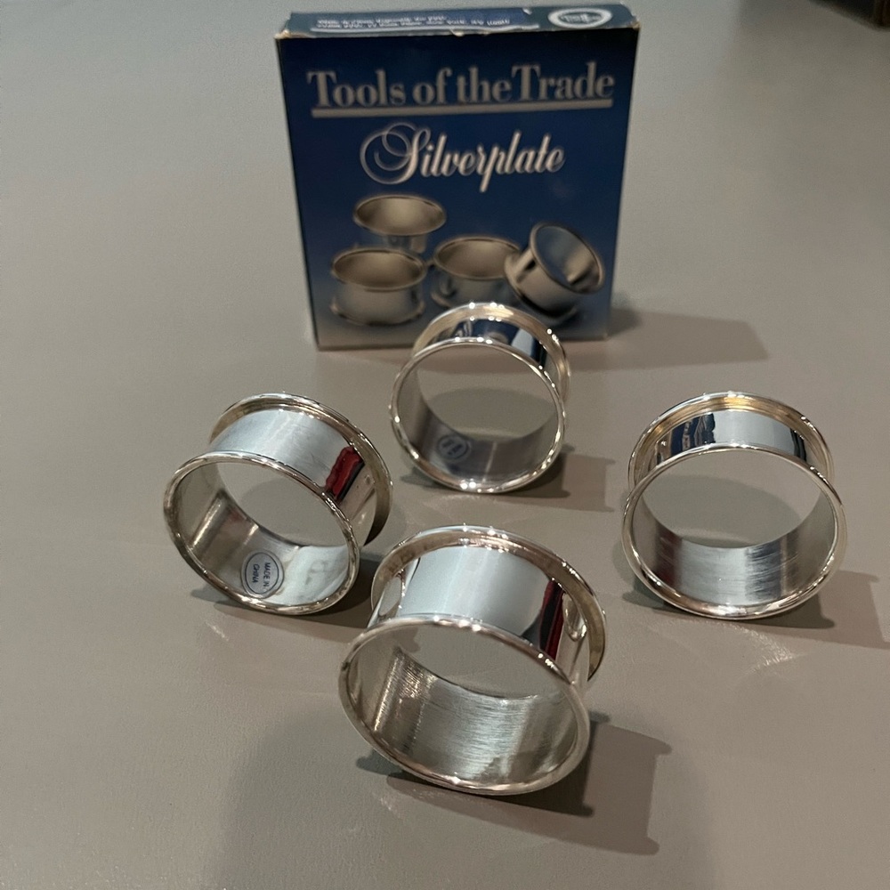 Silver Napkin Rings - Picture 2 of 4